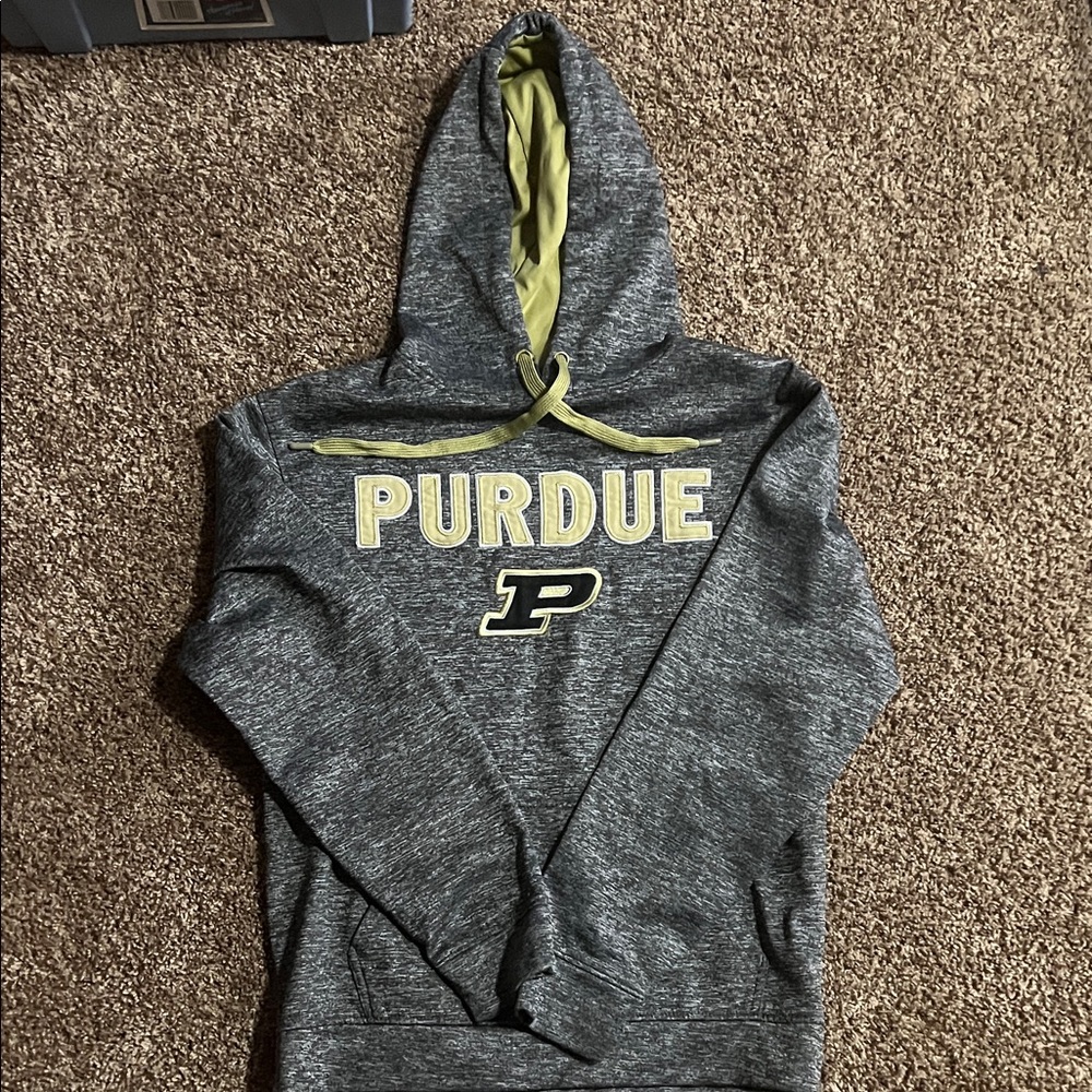 Purdue Gray and Yellow Men's Sweater